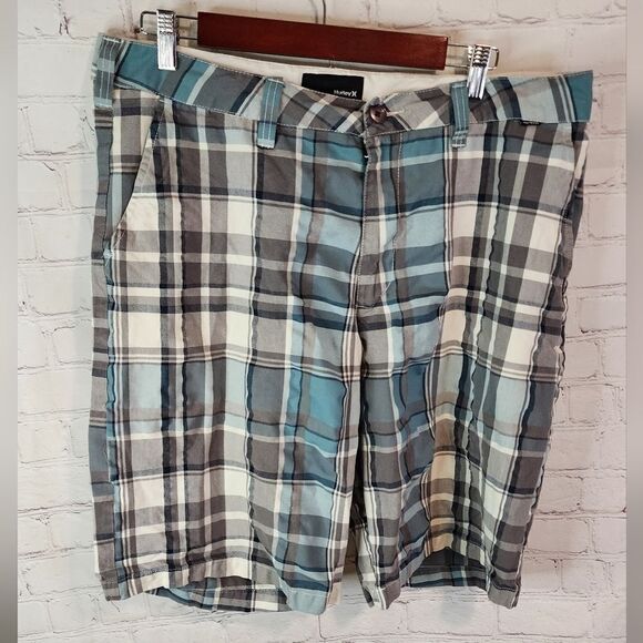 Men's Hurley flat front shorts, size 36 - Picture 1 of 3
